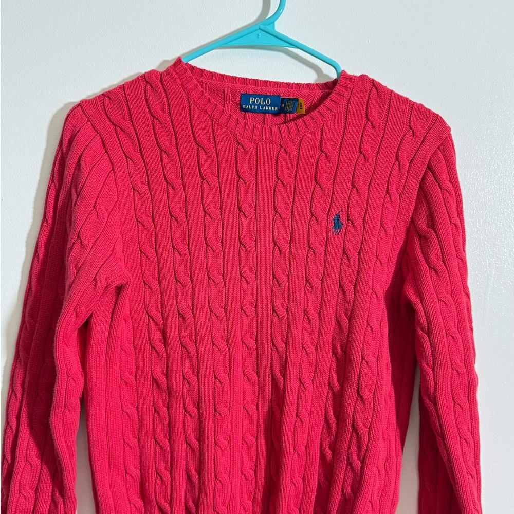 Polo by Ralph Lauren women's Vibrant Red Crewneck Sweater